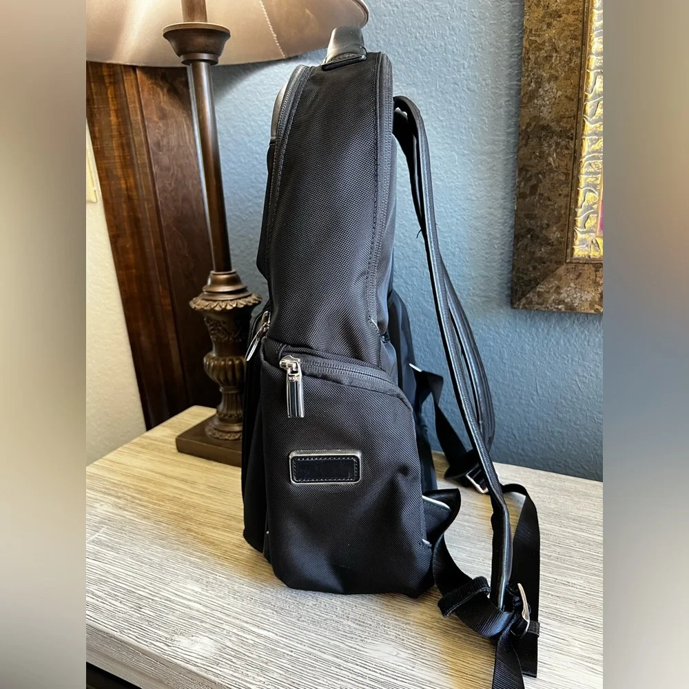 Tumi Arrive Bradley Black Nylon & Leather Travel Backpack 🟣FINAL PRICE🟣 - Picture 5 of 16
